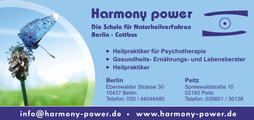 Harmony Power-Schulen für Naturheilverfahren